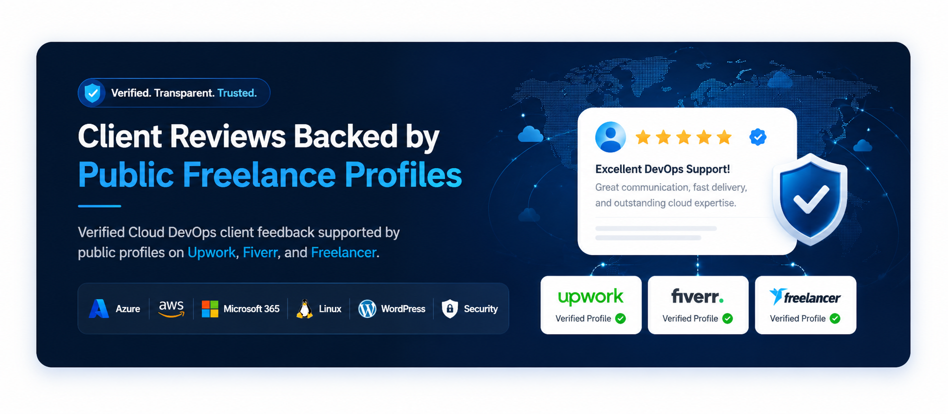 Cloud DevOps Client Reviews backed by public freelance profiles
